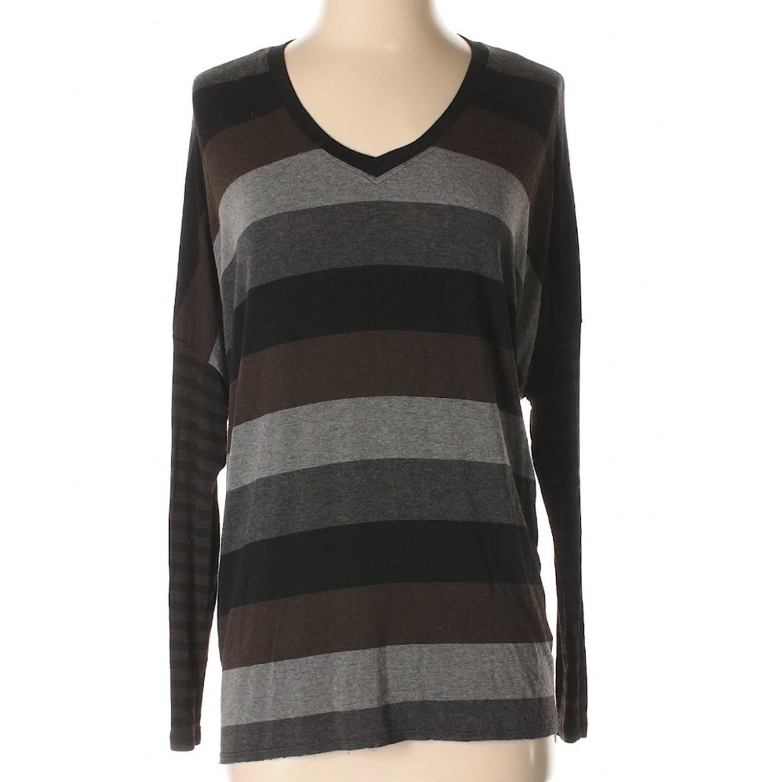 Nordstrom Fifteen Twenty Red 23 Striped Black Multicolor Tunic Top Shirt
